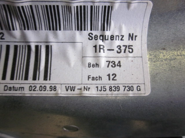 VW Bora 1J Rudemotor - Rudehejs Med OEM Nr. 1J5839730G Fra VW Ophugger