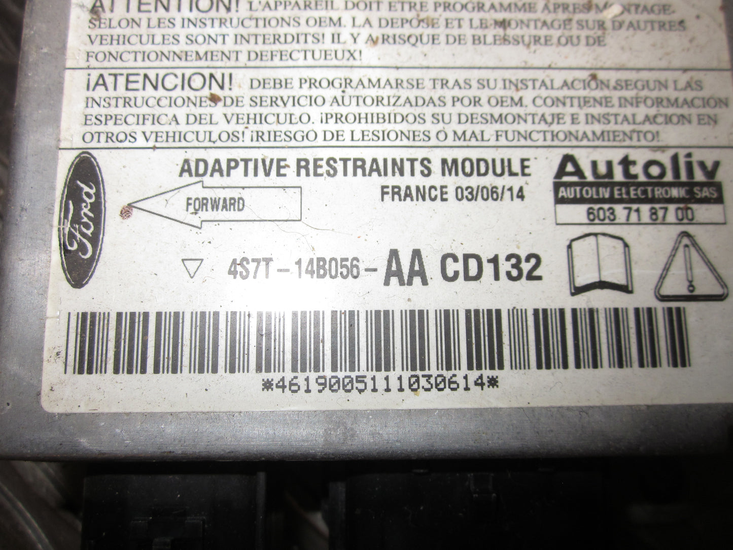 Ford Mondeo 3 Airbag Elboks Med OEM Nr. Ophugger Fra Ford Ophugger