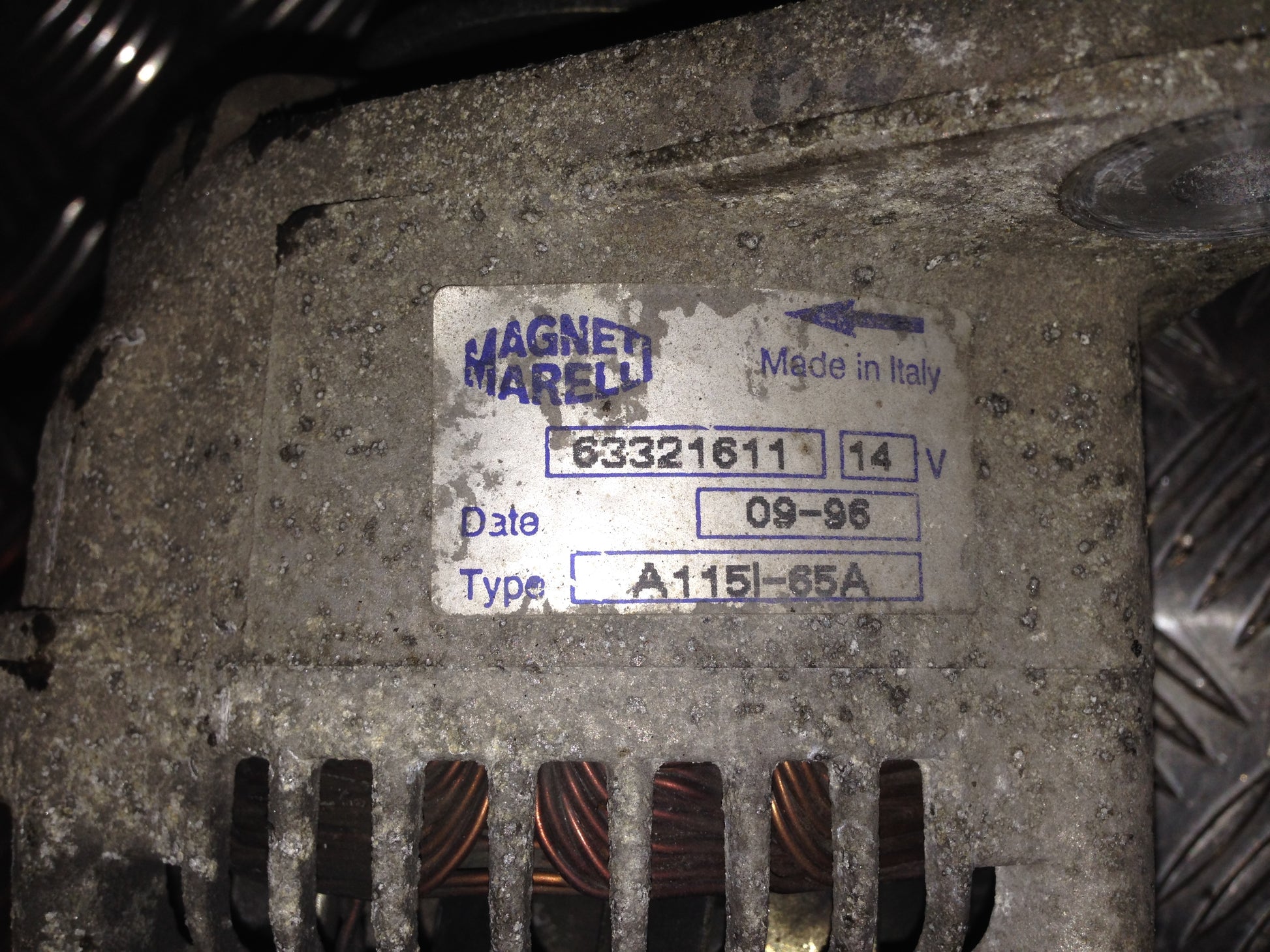 Fiat Brava Generator Med OEM Nr. 63321611 Fra Fiat Ophugger