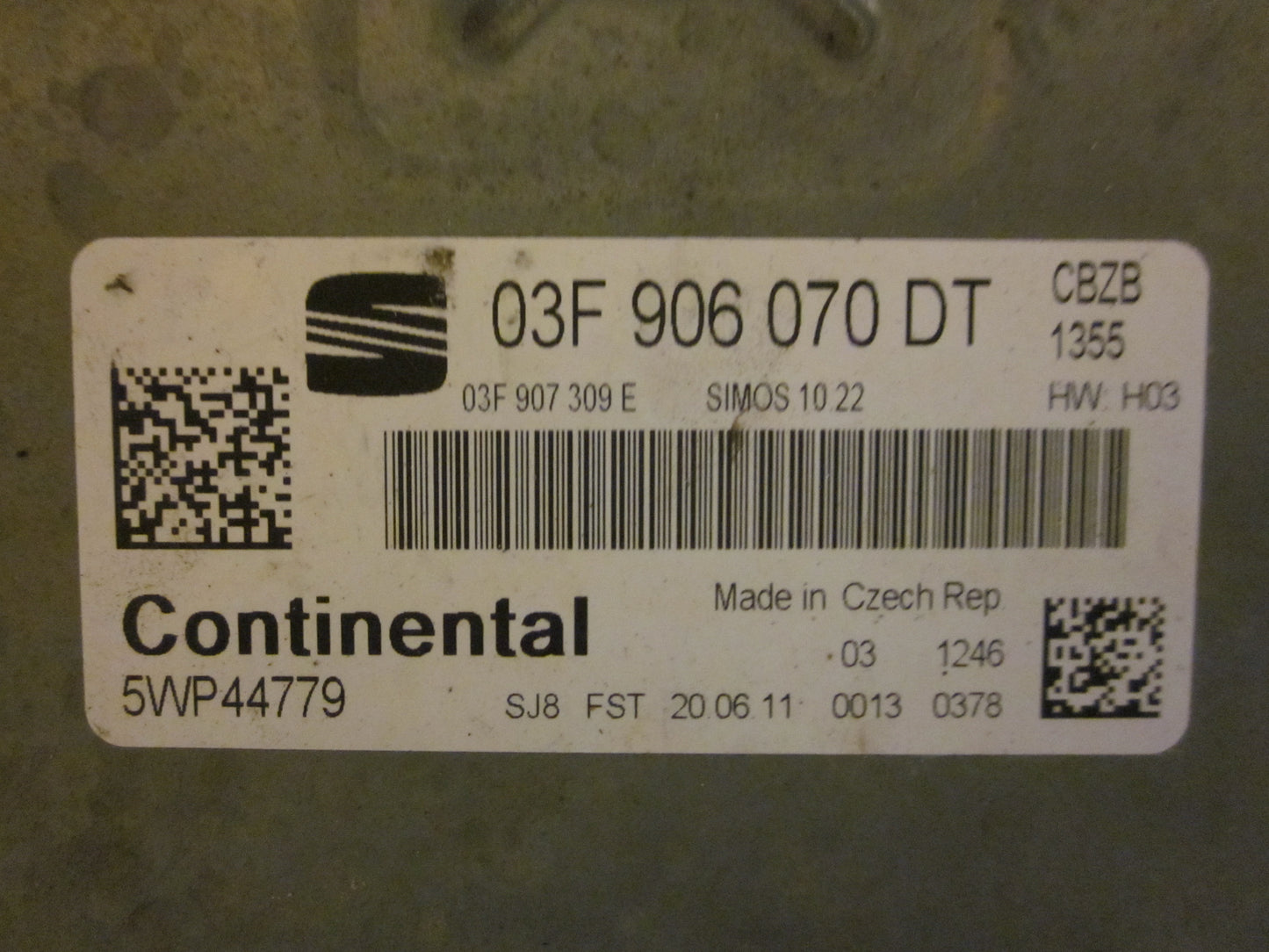 Seat Ibiza 6J Motorstyring - Motorstyreboks - Injection Elboks Med OEM Nr. Ophugger Fra Seat Ophugger