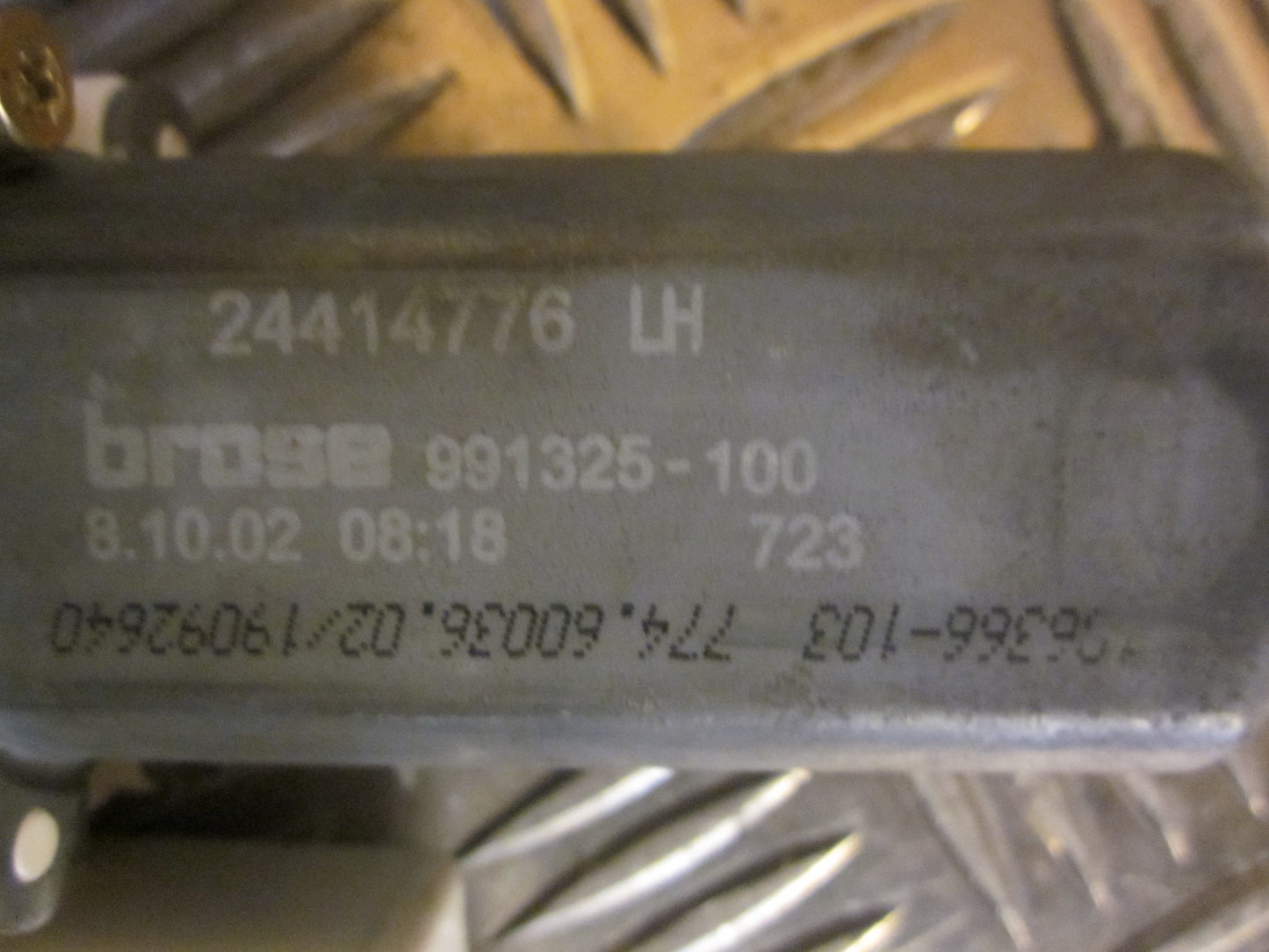 Opel Vectra C Rudemotor - Rudehejs Med OEM Nr. Ophugger Fra Opel Ophugger