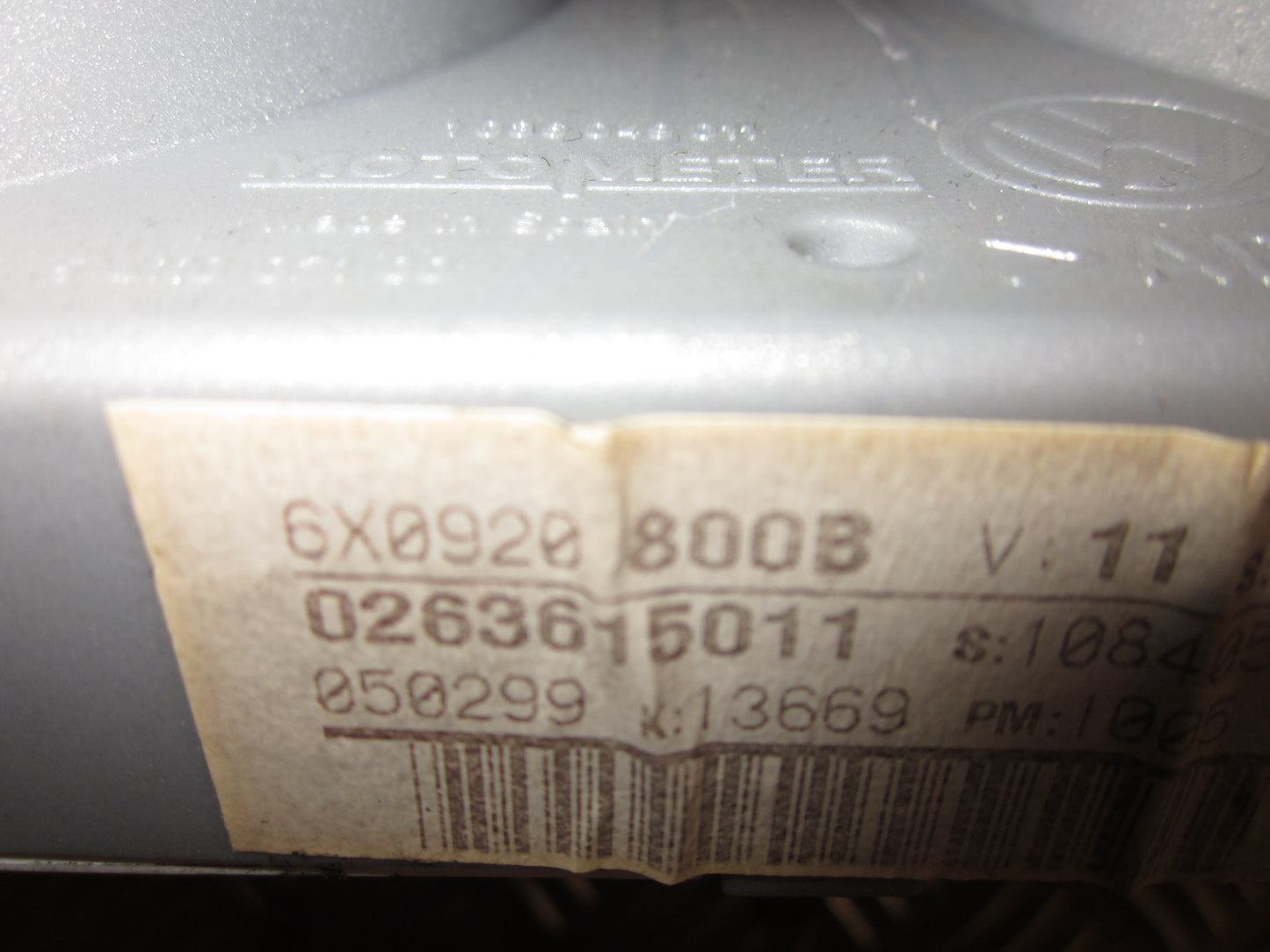 VW Lupo 6E/6X Speedometer - Instrument Med OEM Nr. 6X0920800B Fra VW Ophugger