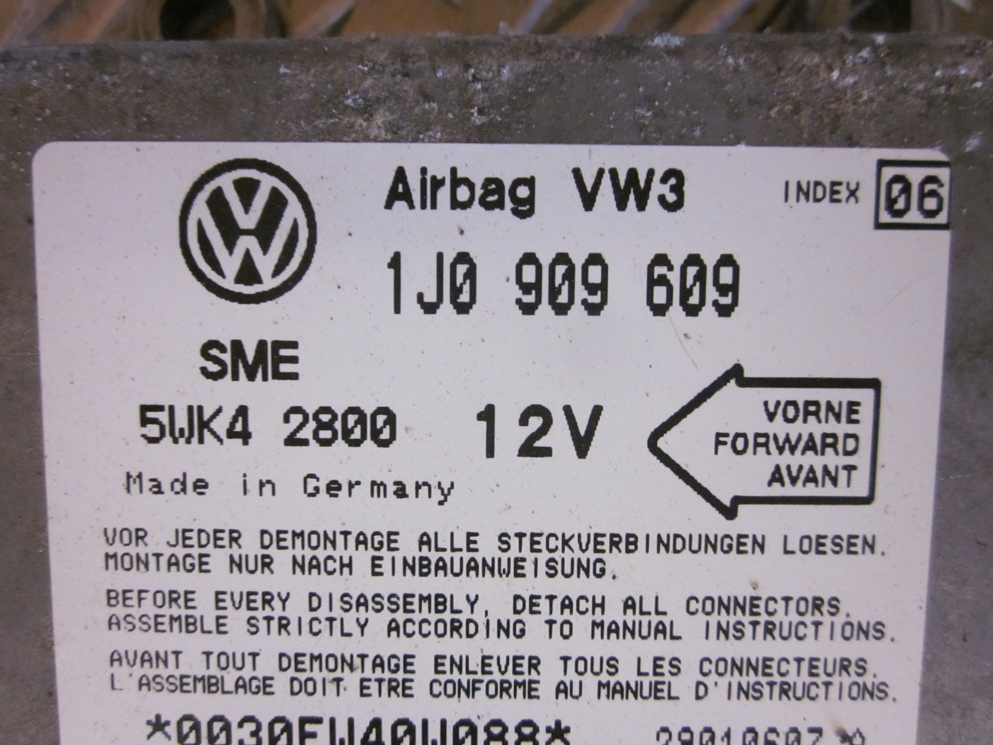 Seat Ibiza 6K2 Airbag Elboks Med OEM Nr. Ophugger Fra Seat Ophugger