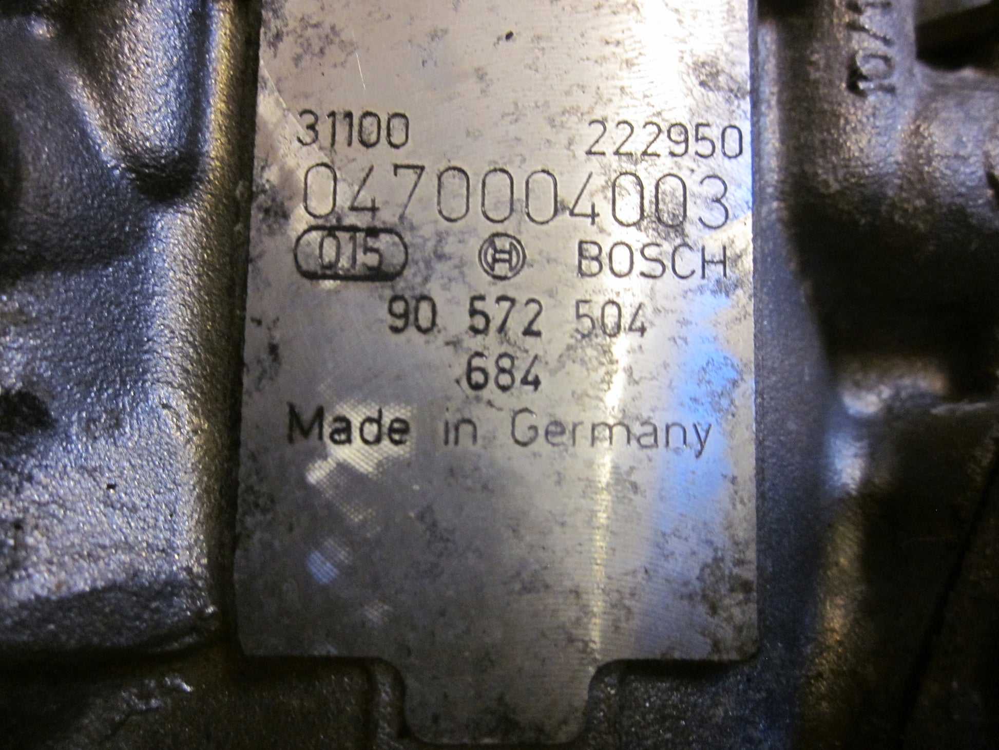 Opel Astra G Dieselpumpe Med OEM Nr. 0470004003 Fra Opel Ophugger