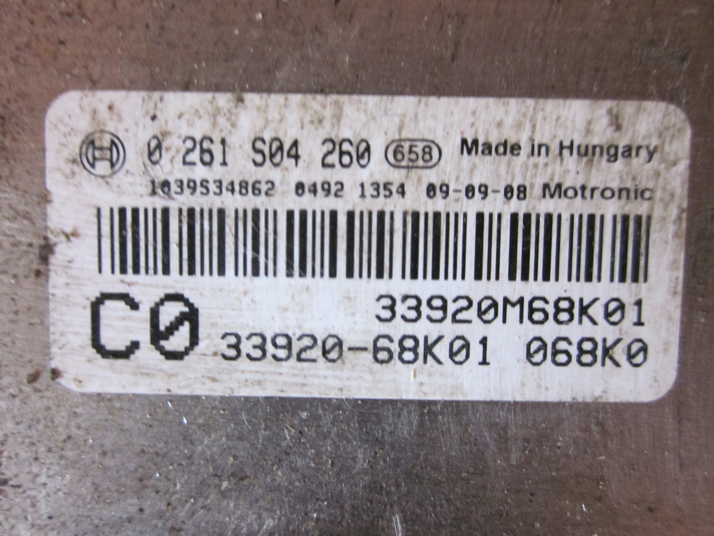 Suzuki Alto Motorstyring - Motorstyreboks - Injection Elboks Med OEM Nr. Ophugger Fra Suzuki Ophugger