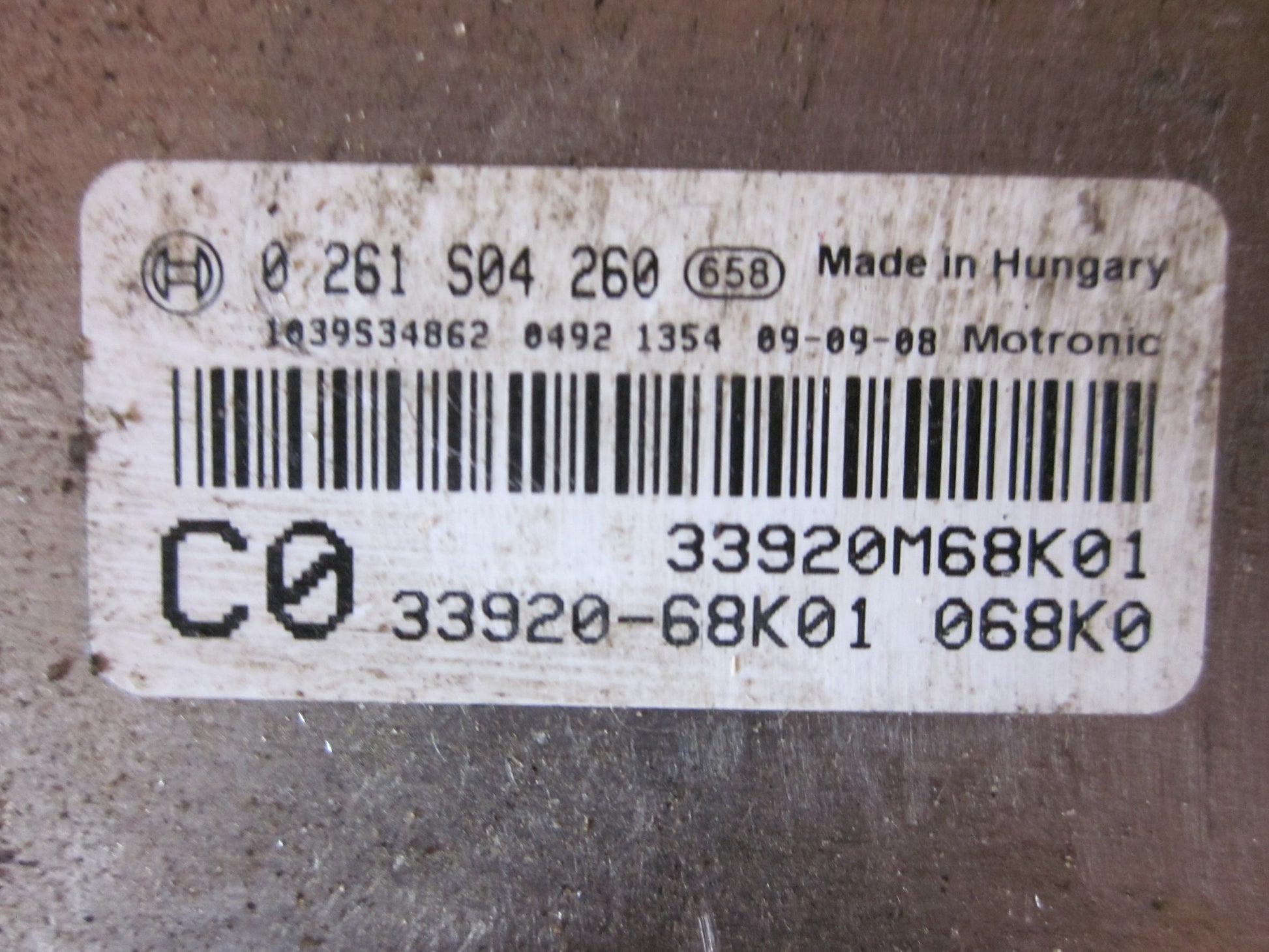 Suzuki Alto Motorstyring - Motorstyreboks - Injection Elboks Med OEM Nr. Ophugger Fra Suzuki Ophugger