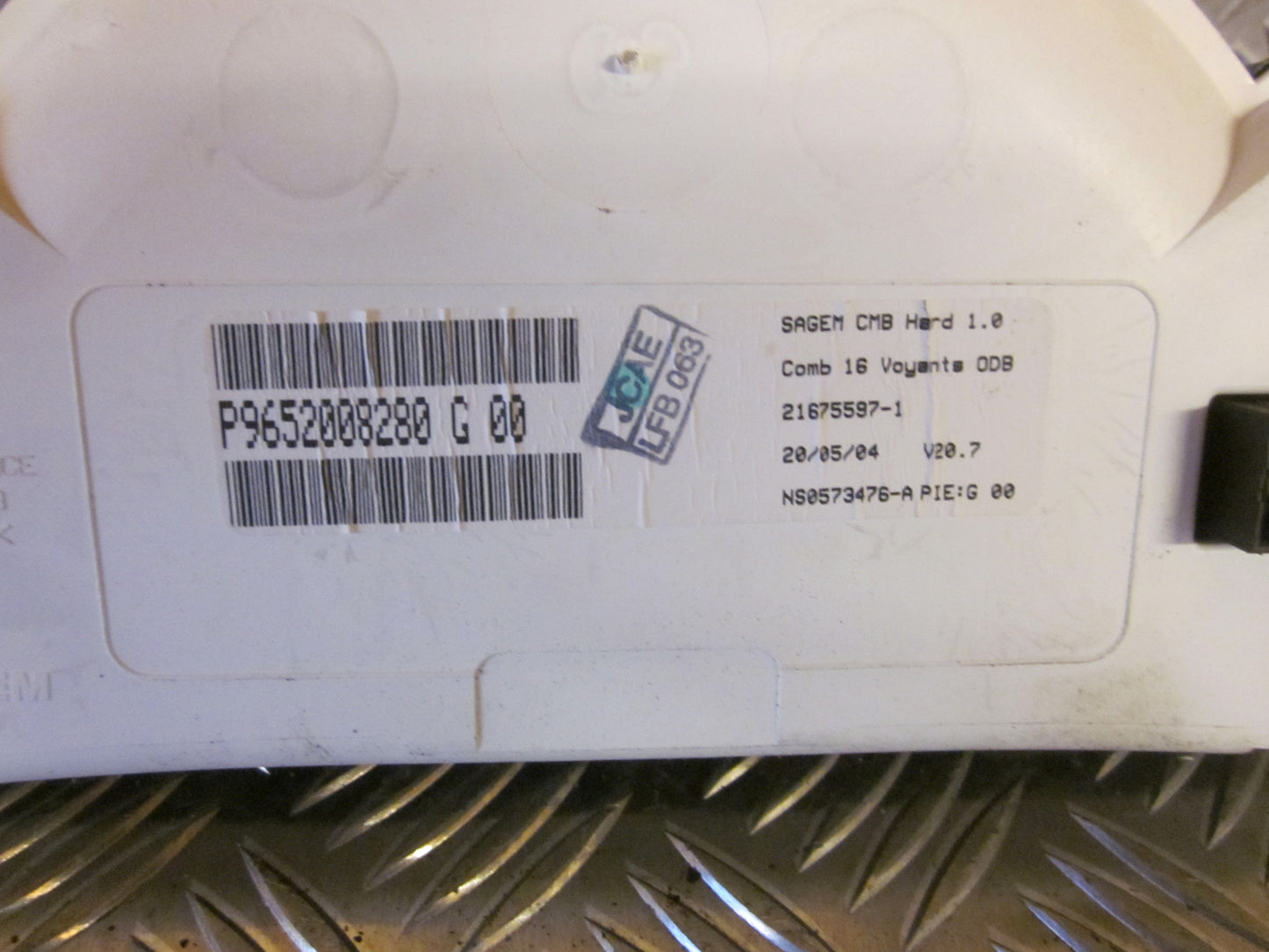 Citroen C3 Speedometer - Instrument Med OEM Nr. 9652008280 Fra Citroen Ophugger