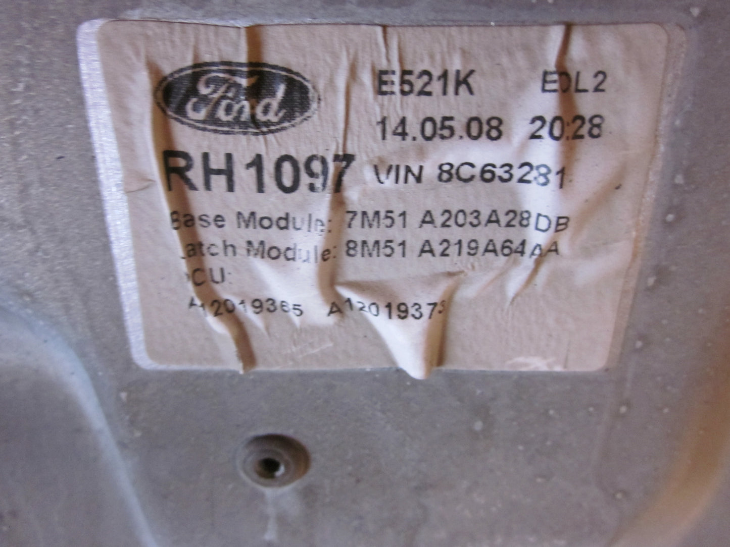 Ford Focus Rudemotor - Rudehejs Med OEM Nr. Ophugger Fra Ford Ophugger