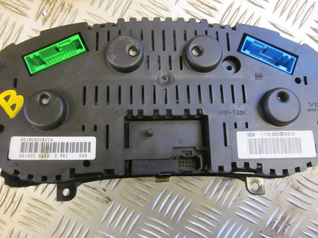 Seat Toledo Speedometer - Instrument Med OEM Nr. Ophugger Fra Seat Ophugger