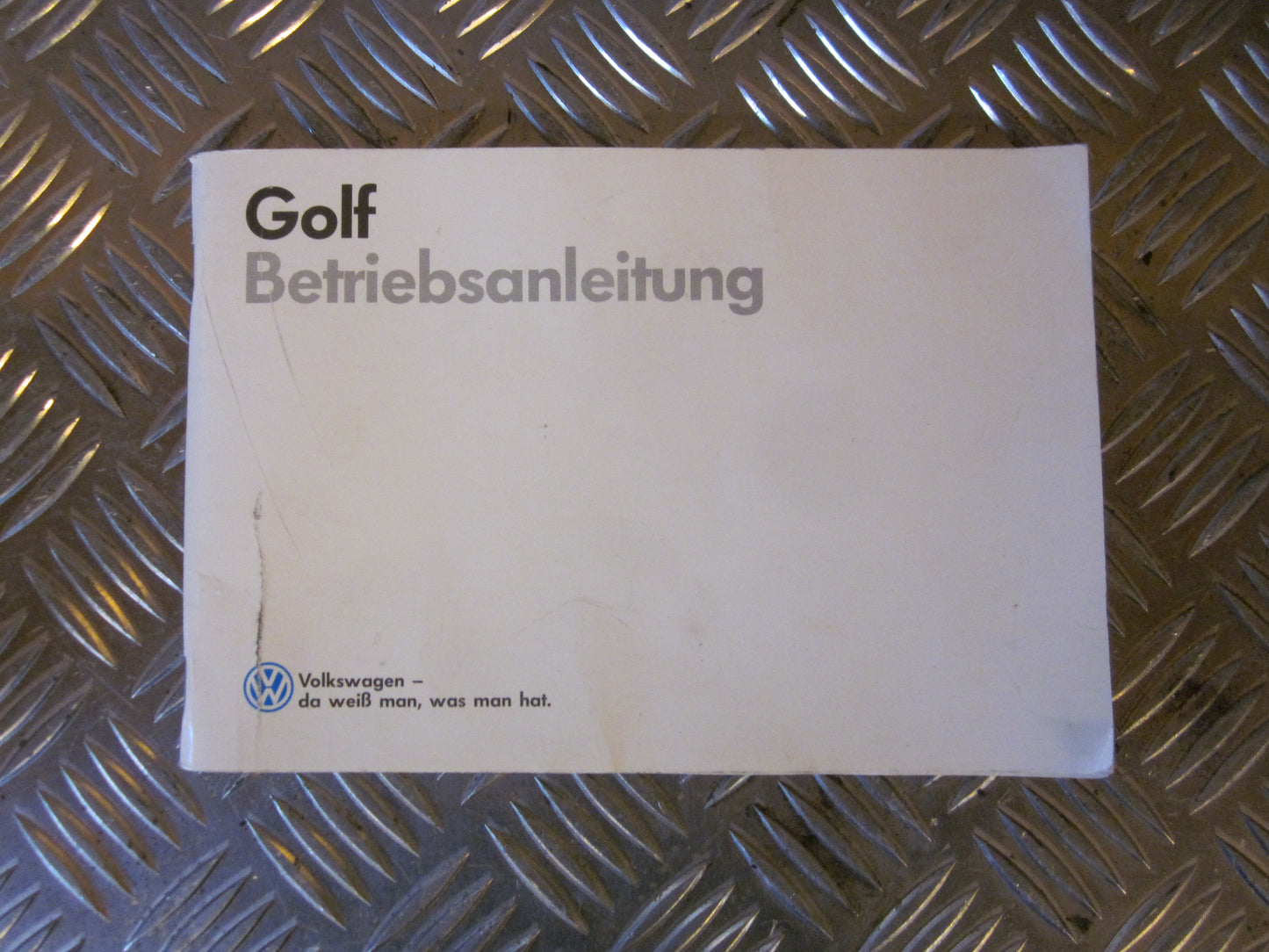 VW Golf 2 Instruktionsbog Med OEM Nr. Ophugger Fra VW Ophugger