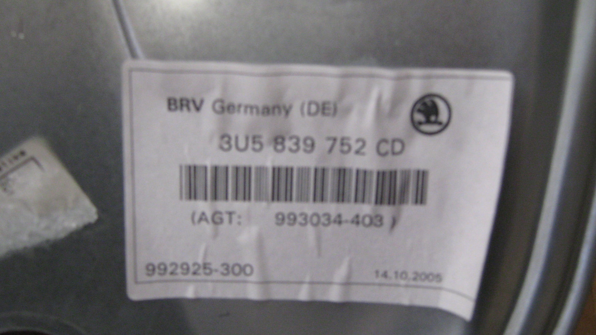 Skoda Superb Rudemotor - Rudehejs Med OEM Nr. 3U0959812 Fra Skoda Ophugger