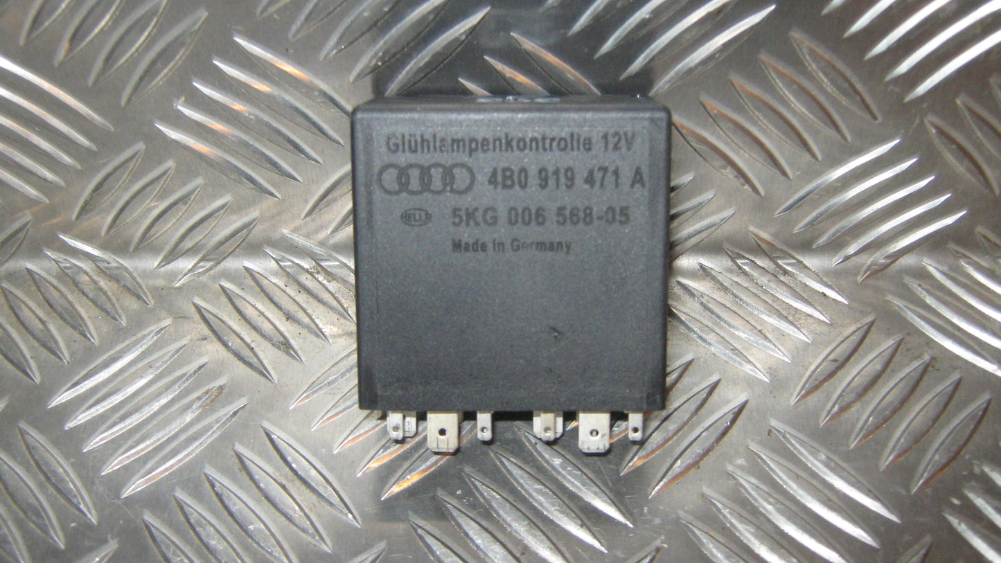 Skoda Superb Relæ Forvarmer Med OEM Nr. 4B0919471A Fra Skoda Ophugger