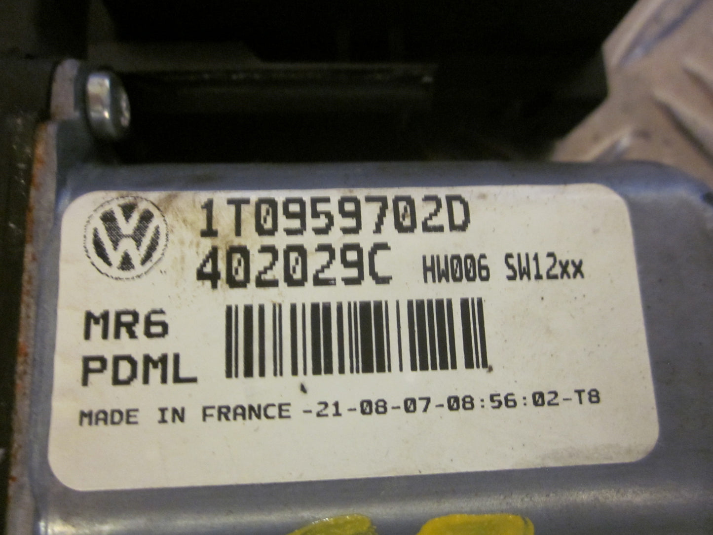 Skoda Octavia Rudemotor - Rudehejs Med OEM Nr. Ophugger Fra Skoda Ophugger