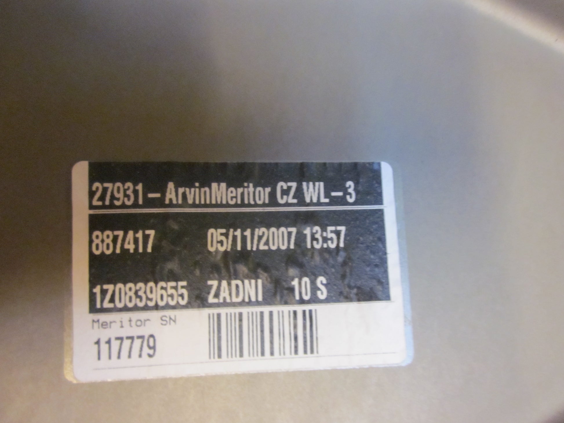 Skoda Octavia Rudemotor - Rudehejs Med OEM Nr. 1Z0839655 Fra Skoda Ophugger