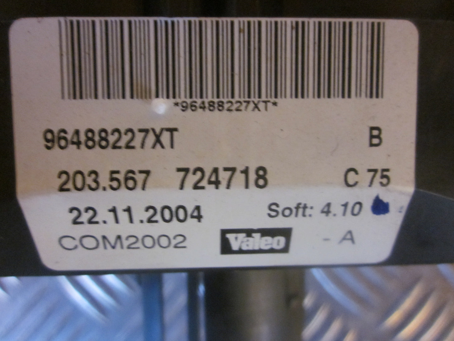 Citroen C3 Kontakt Combi Med OEM Nr. 96488227XT Fra Citroen Ophugger