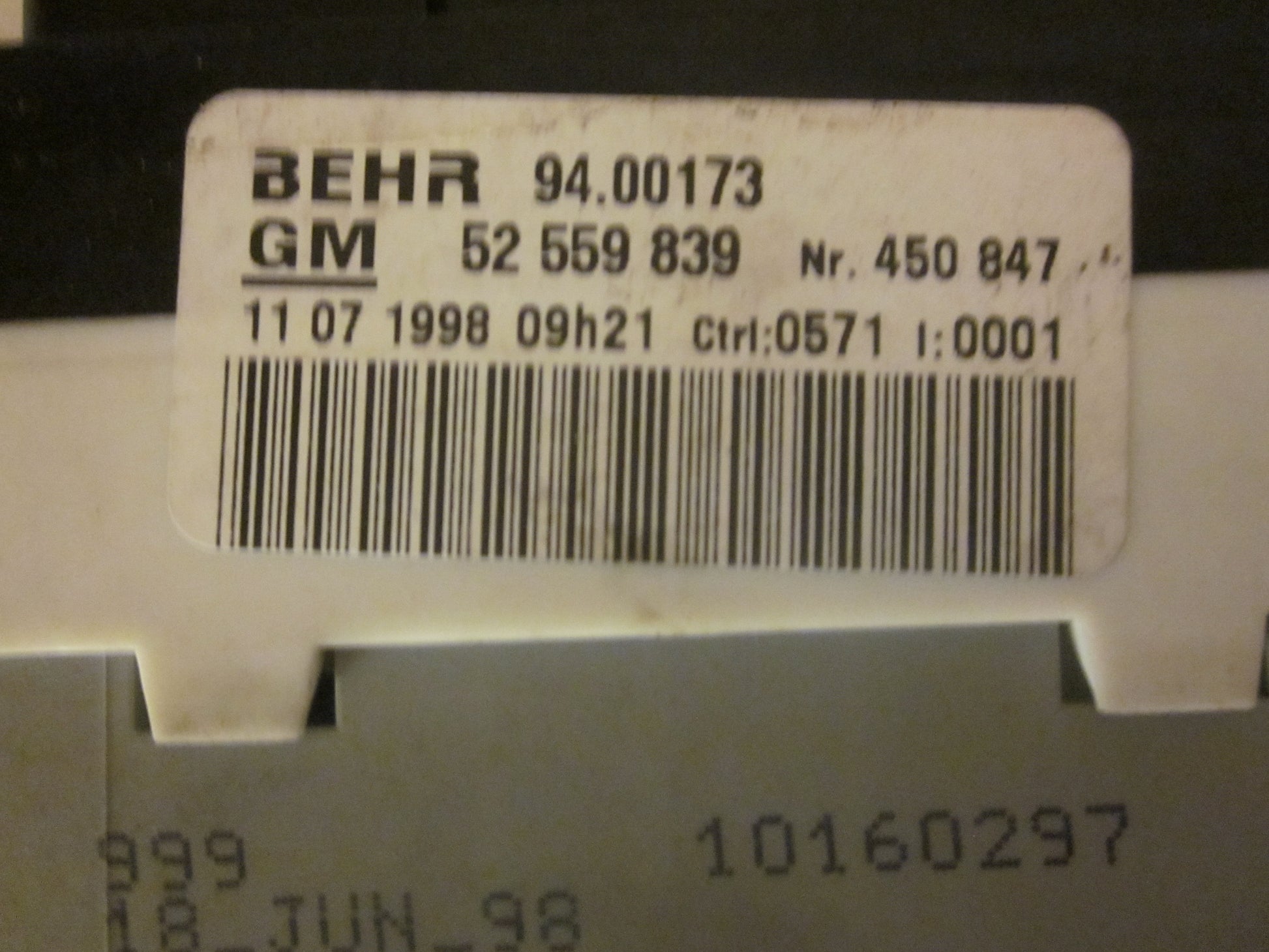 Opel Astra G Varmeregulering Med OEM Nr. Ophugger Fra Opel Ophugger