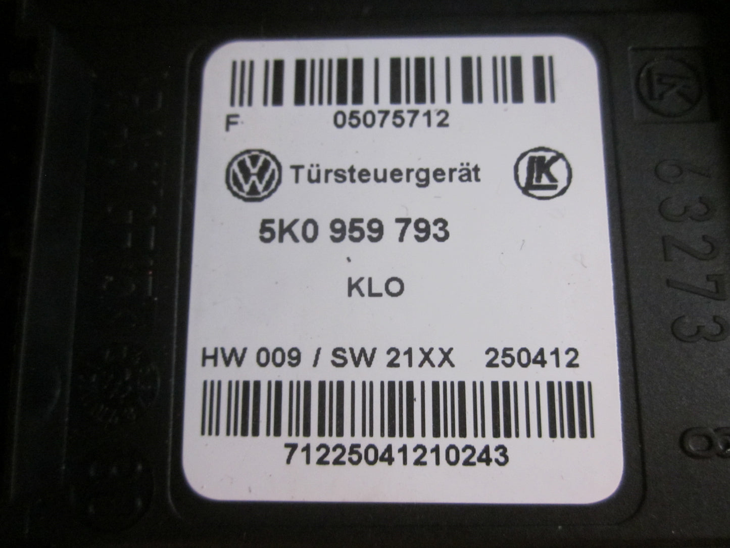 VW Touran GP2 Rudemotor - Rudehejs Med OEM Nr. 5K0959793 Fra VW Ophugger