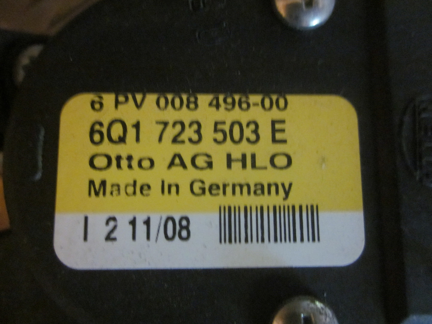 Skoda Fabia Speederpedal Med OEM Nr. 6Q1723503P Fra Skoda Ophugger