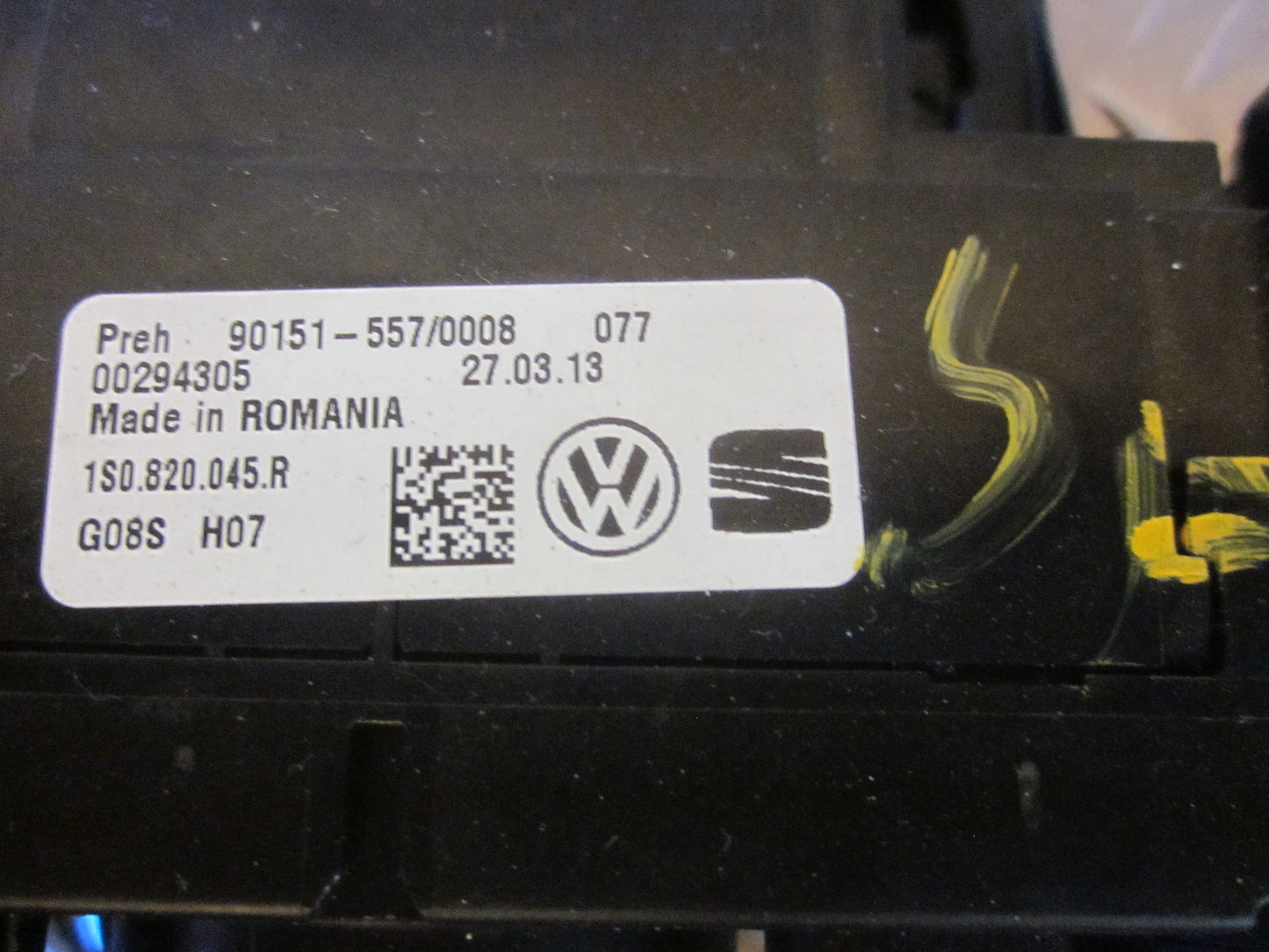 VW UP Varmeregulering Med OEM Nr. 1S0820045R Fra VW Ophugger