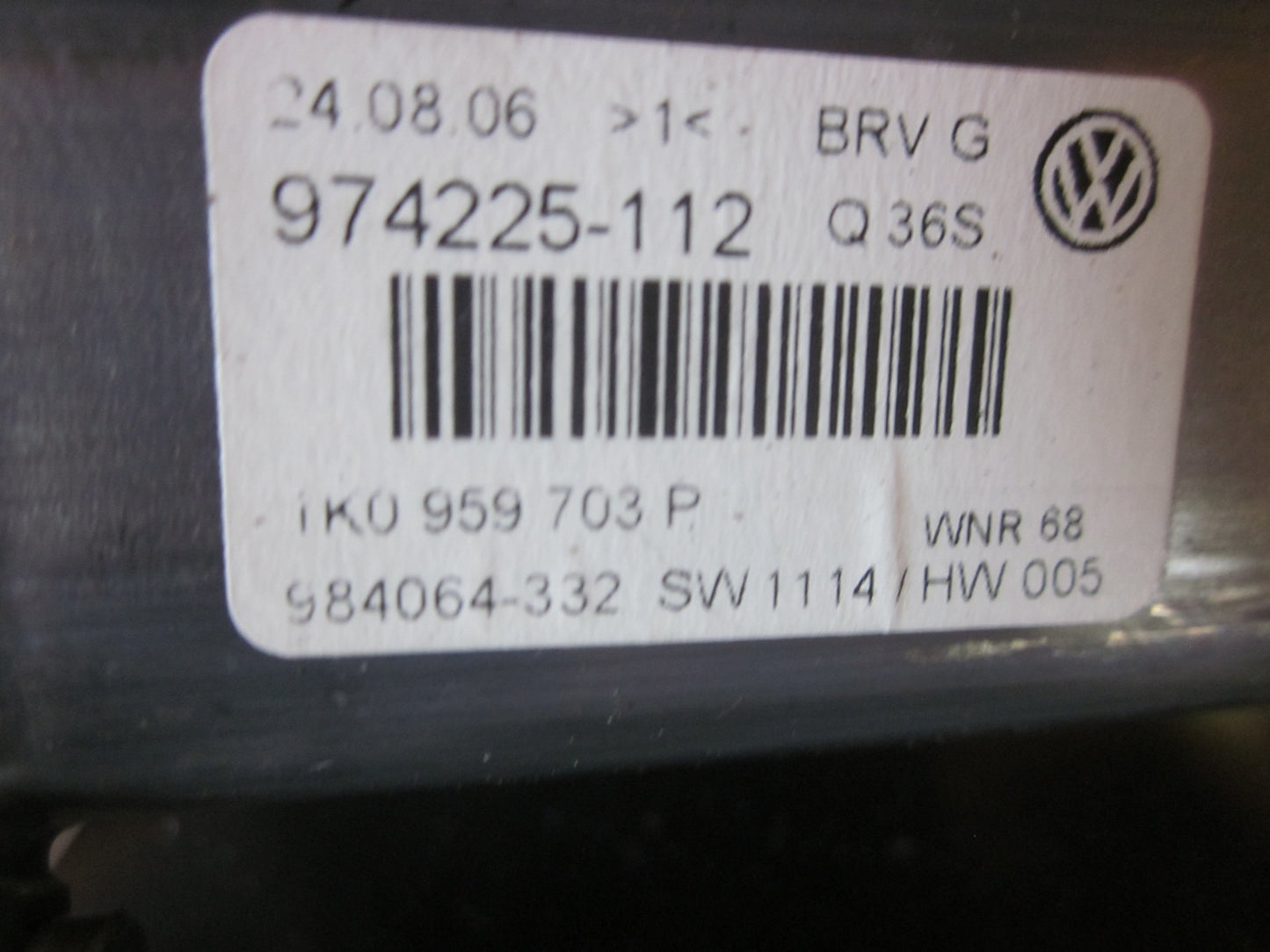 VW Passat 3C Rudemotor - Rudehejs Med OEM Nr. 1K0959703P Fra VW Ophugger