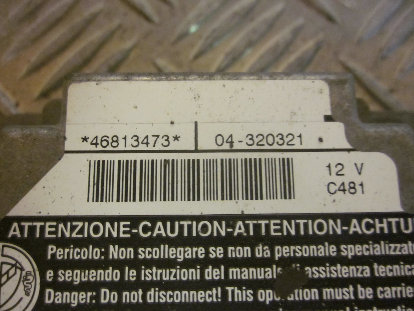 Alfa Romeo 147 Airbag Elboks Med OEM Nr. Ophugger Fra Alfa Romeo Ophugger