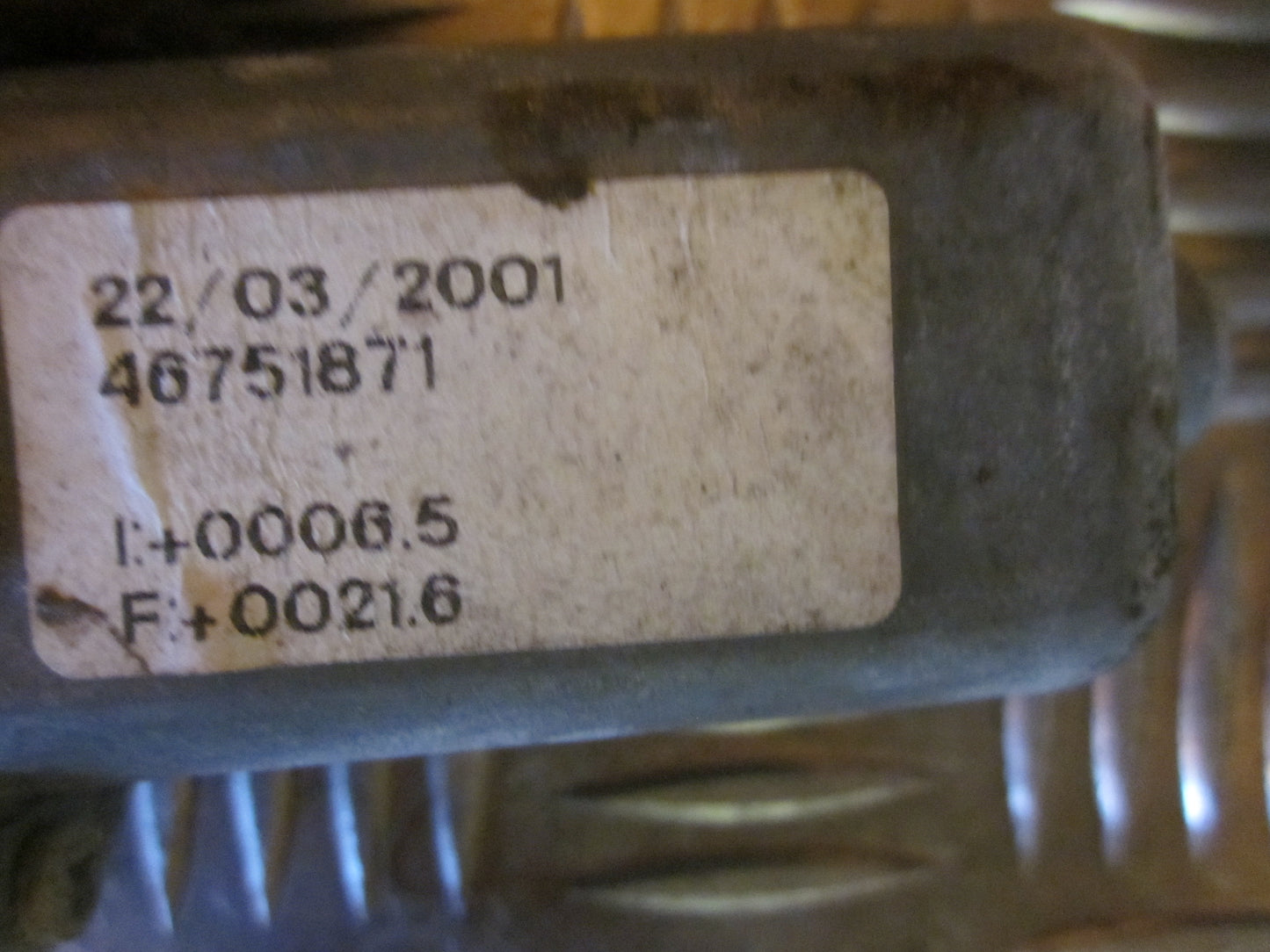 Alfa Romeo 147 Rudemotor - Rudehejs Med OEM Nr. Ophugger Fra Alfa Romeo Ophugger