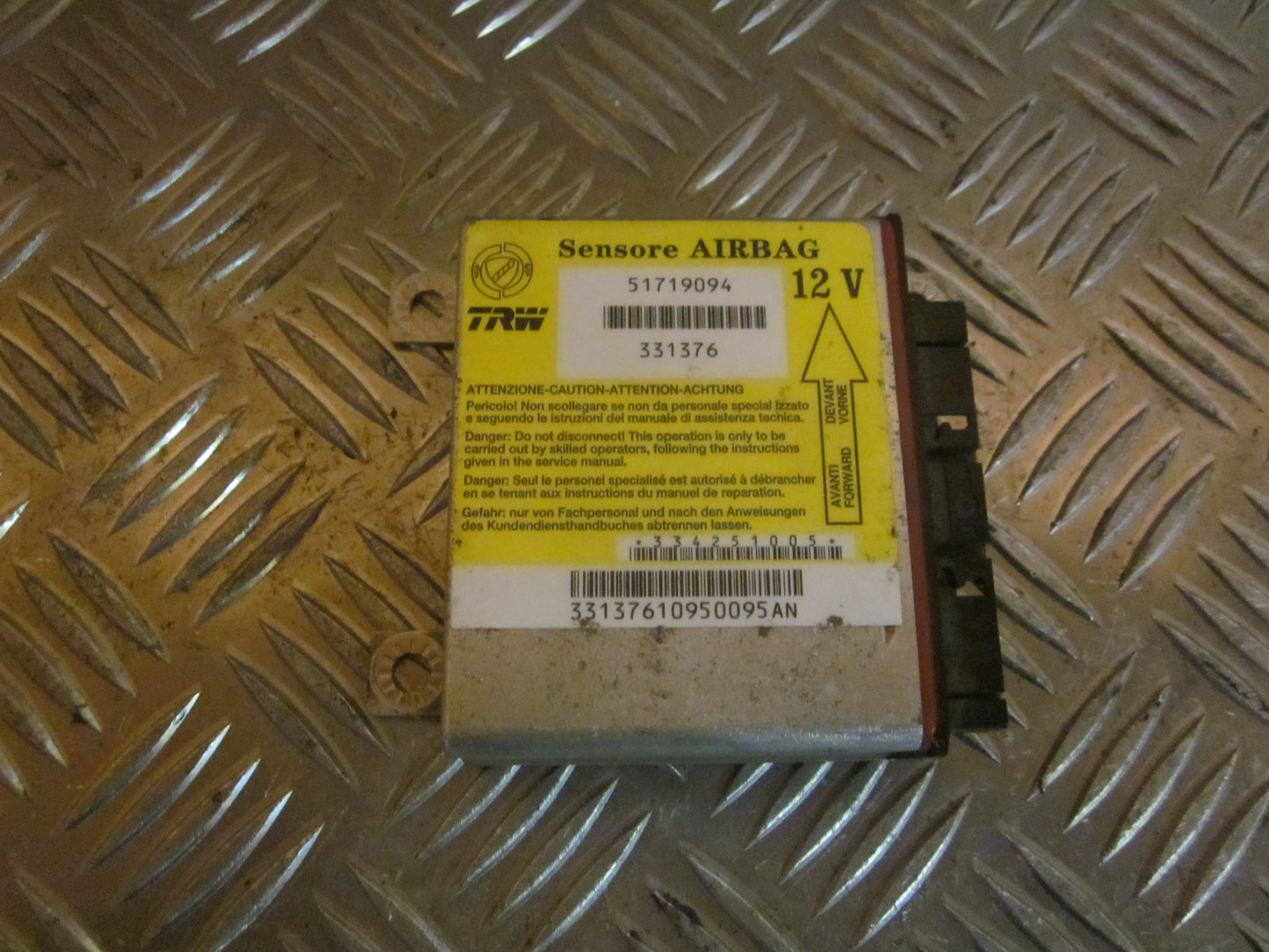 Fiat Punto III Airbag Elboks Med OEM Nr. 51719094 Fra Fiat Ophugger