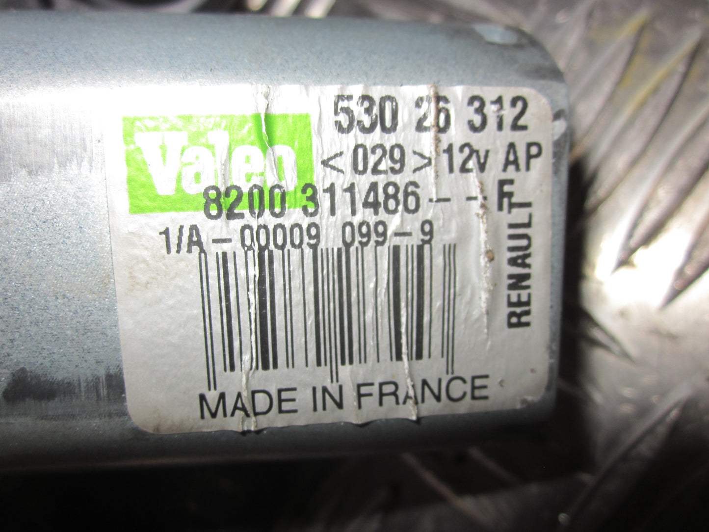 Renault Twingo 2 Bagrudevisker Motor Med OEM Nr. 8200311486 Fra Renault Ophugger