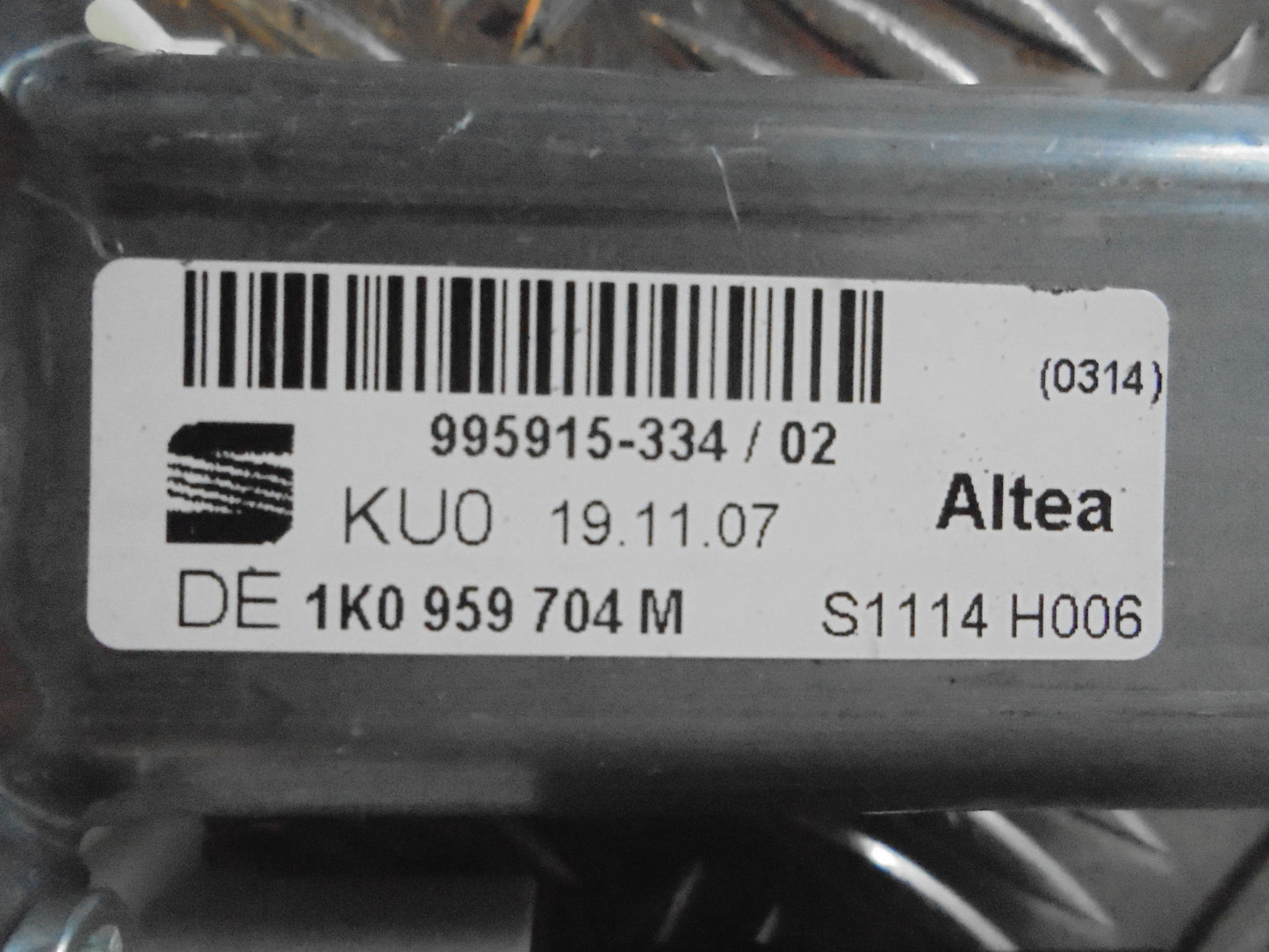 Seat Altea Rudemotor - Rudehejs Med OEM Nr. 1K0959704M Fra Seat Ophugger