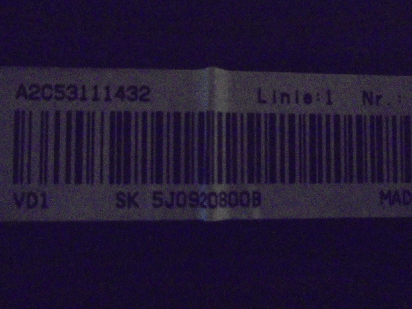 Skoda Fabia Speedometer - Instrument Med OEM Nr. 5J0920801B Fra Skoda Ophugger