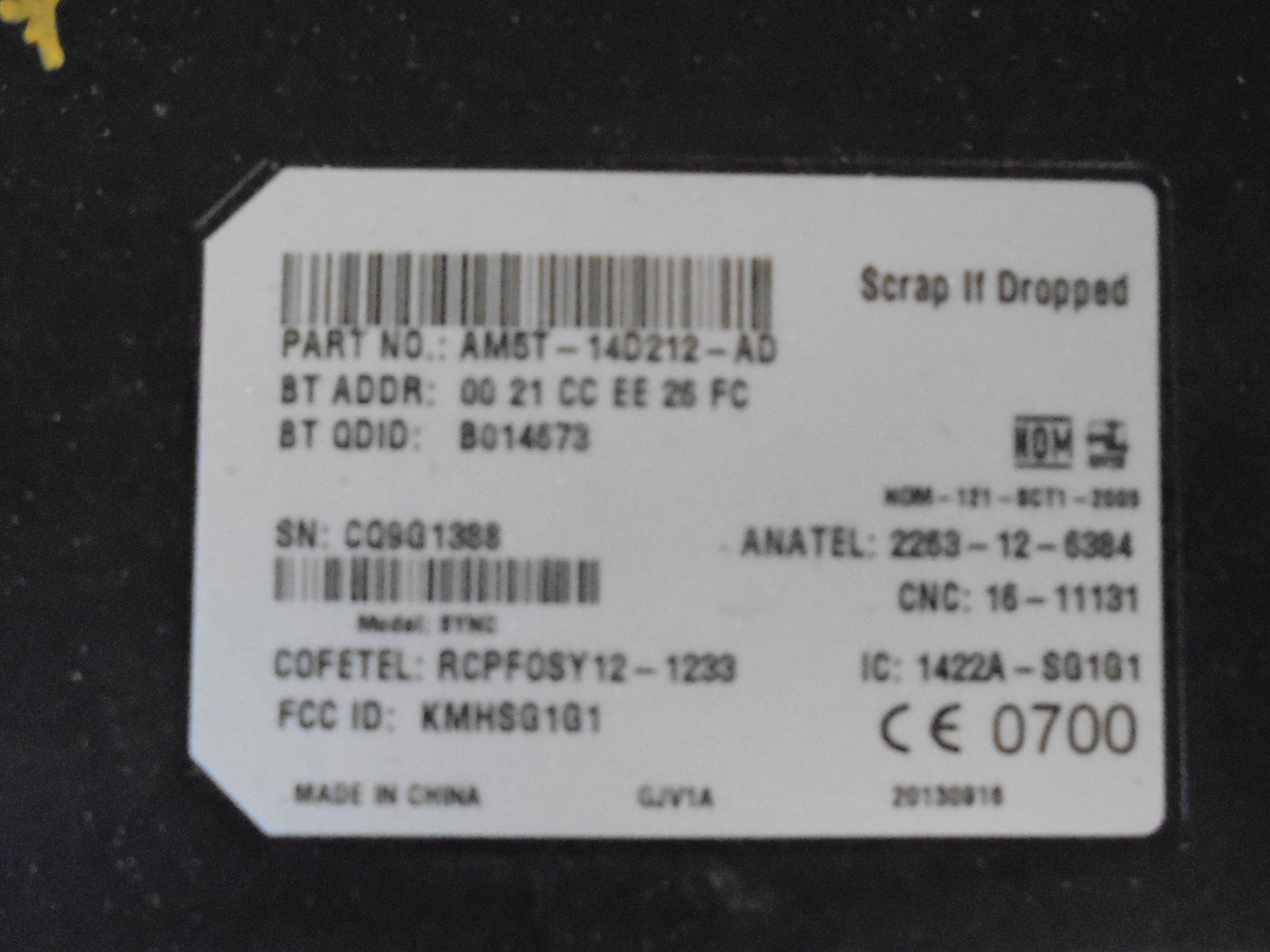 Ford Fiesta 7 Relæ Diverse Med OEM Nr. Ophugger Fra Ford Ophugger