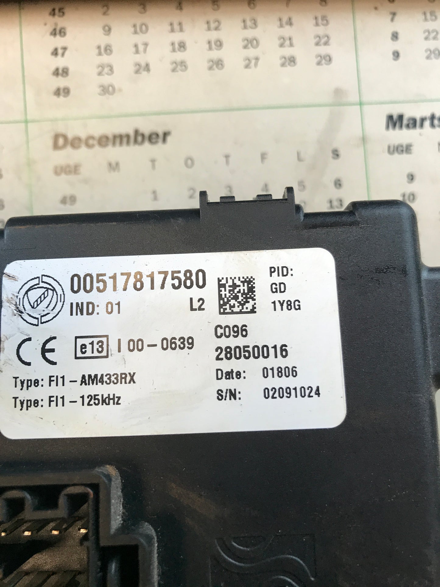 Fiat Grande Punto Motorstyring - Motorstyreboks - Injection Elboks Med OEM Nr. 51784956 Fra Fiat Ophugger