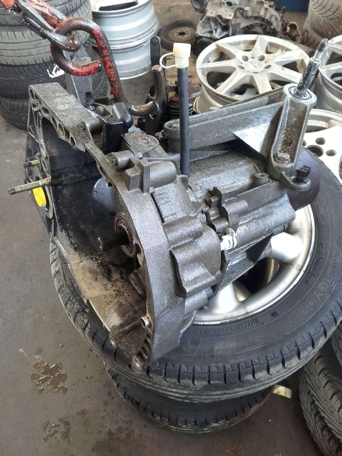 Renault Megane Scenic 2 Gearkasse 5 Trin Med OEM Nr. 7701717675 Fra Renault Ophugger