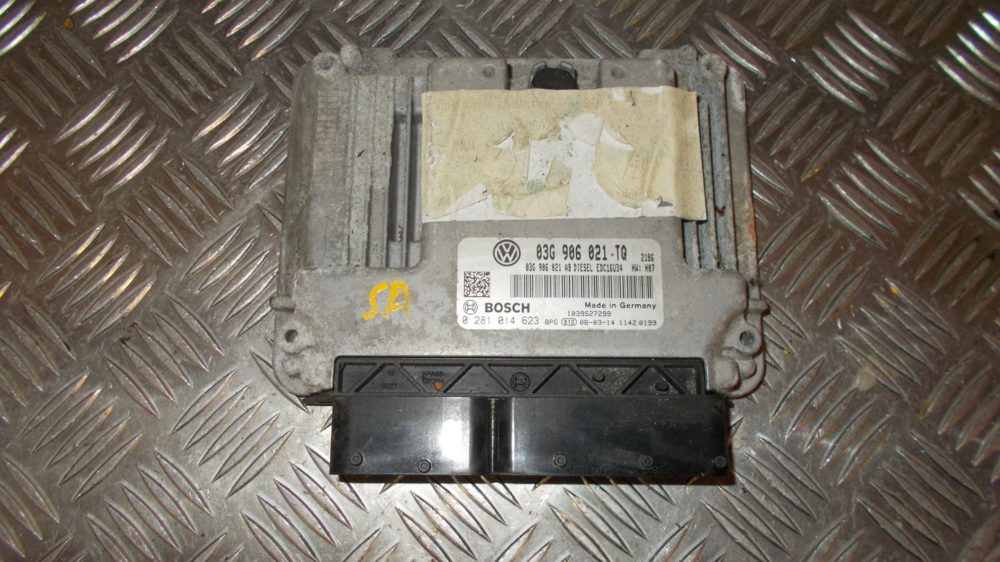 VW Golf 5 1K Motorstyring - Motorstyreboks - Injection Elboks Med OEM Nr. 03G906021TQ Fra VW Ophugger