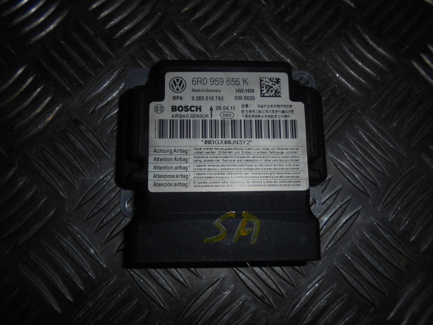 VW Polo 6R Airbag Elboks Med OEM Nr. 6R0959655K01M Fra VW Ophugger