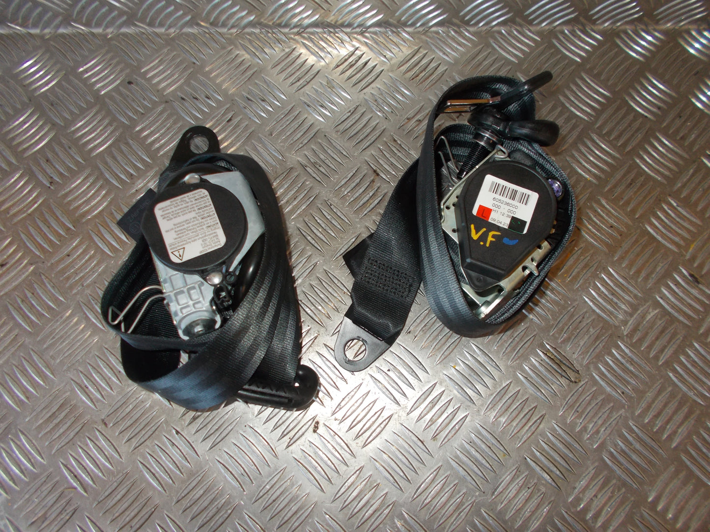 Fiat Grande Punto Sikkerhedsseler For Med OEM Nr. 735495506 Fra Fiat Ophugger