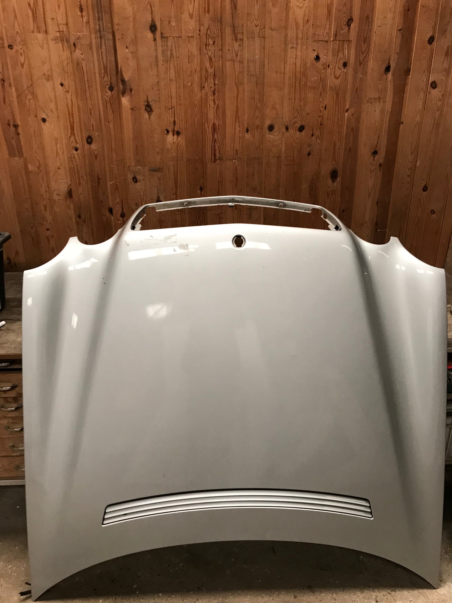 Mercedes E W210 Fronthjelm Med OEM Nr. Ophugger Fra Mercedes Ophugger