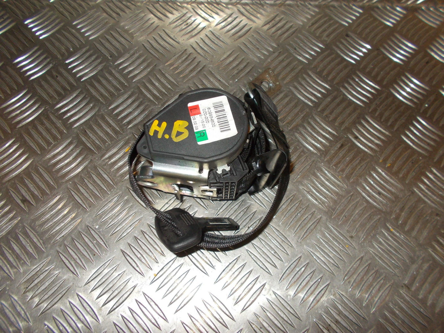 Audi A3 8P Sikkerhedsseler Bag Med OEM Nr. 8P7857805 Fra Audi Ophugger