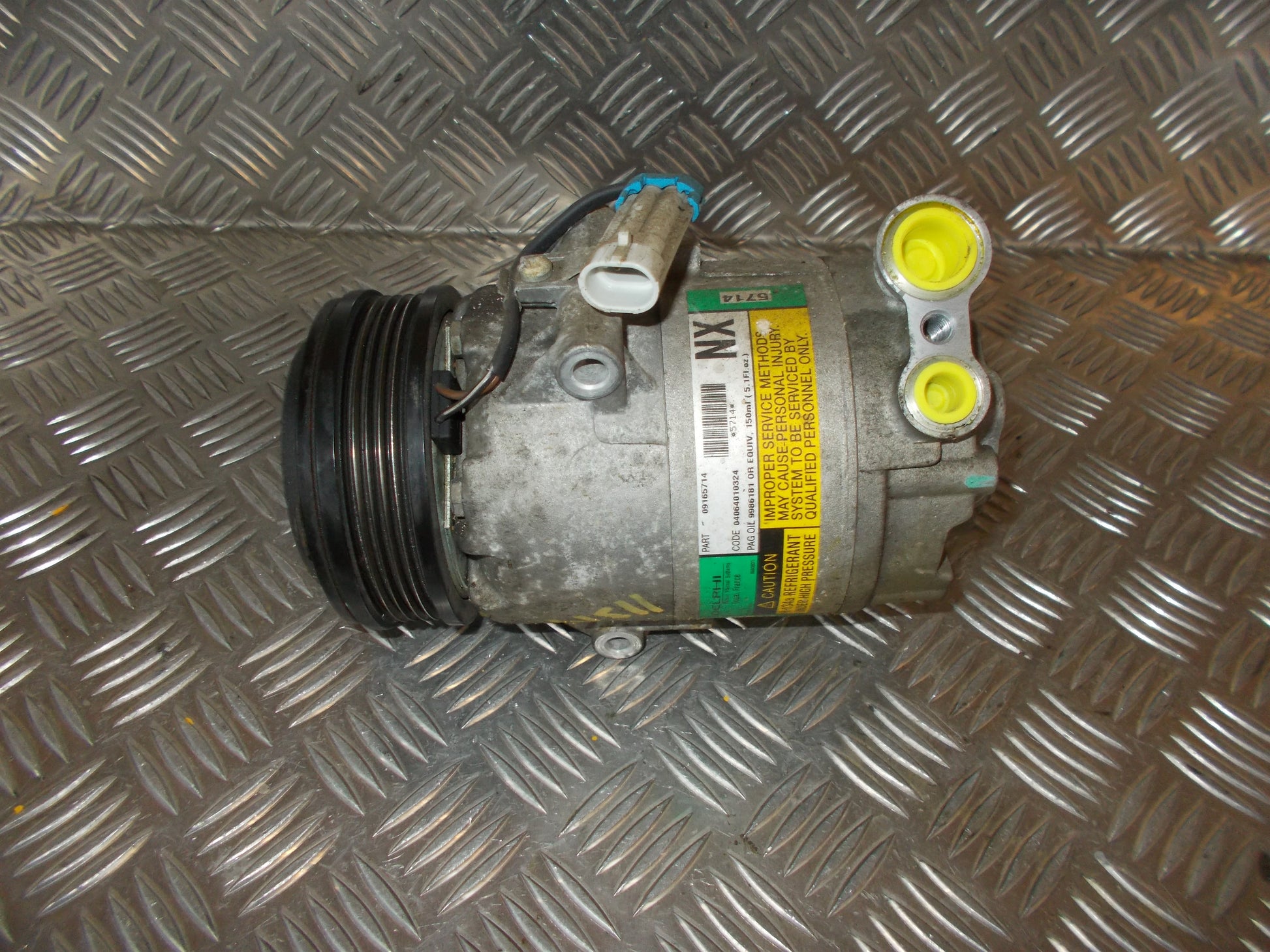 Opel Meriva A Aircondition Pumpe Med OEM Nr. 09165714 Fra Opel Ophugger