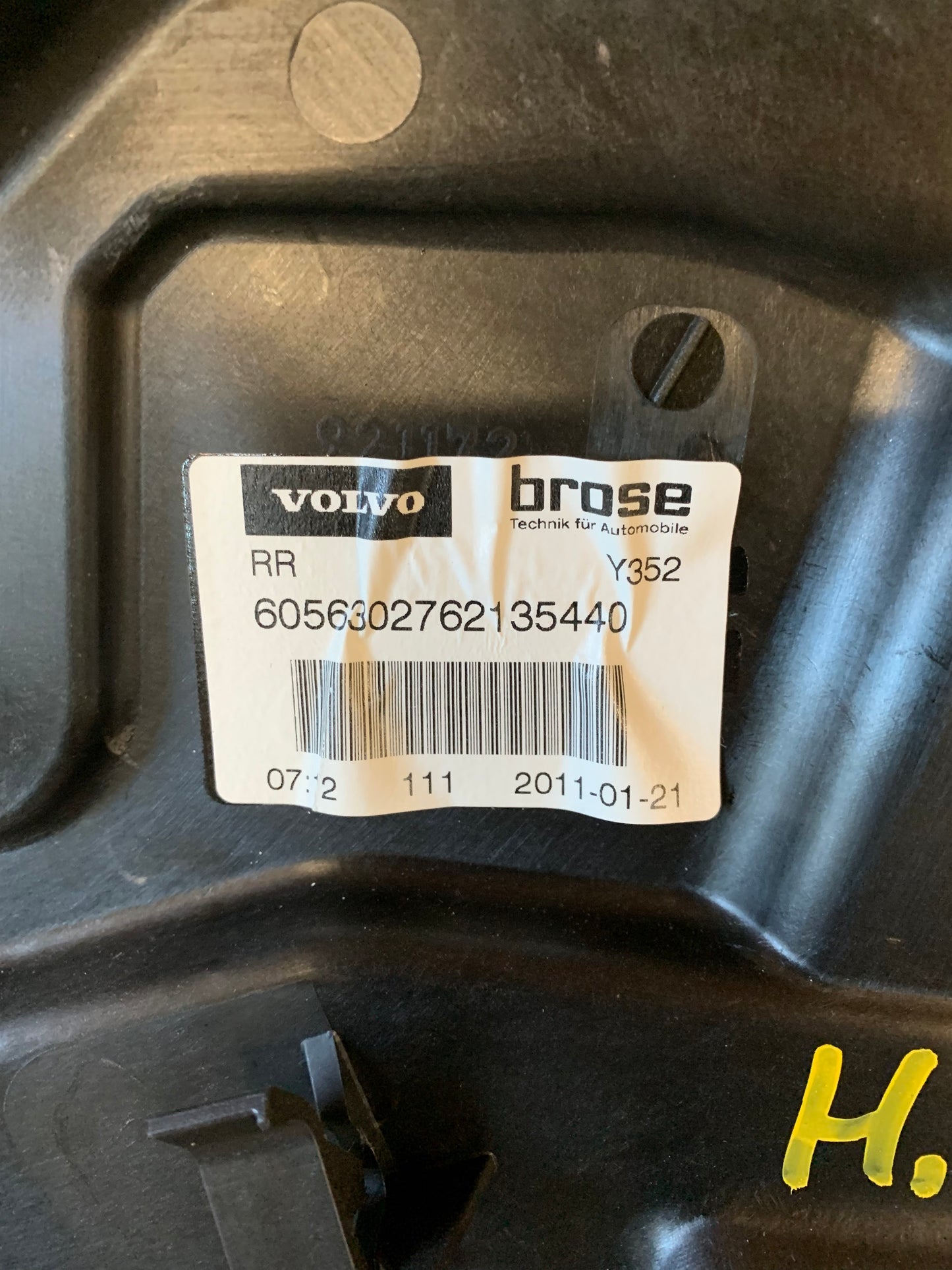 Volvo S60/V60 Rudemotor - Rudehejs Med OEM Nr. Ophugger Fra Volvo Ophugger