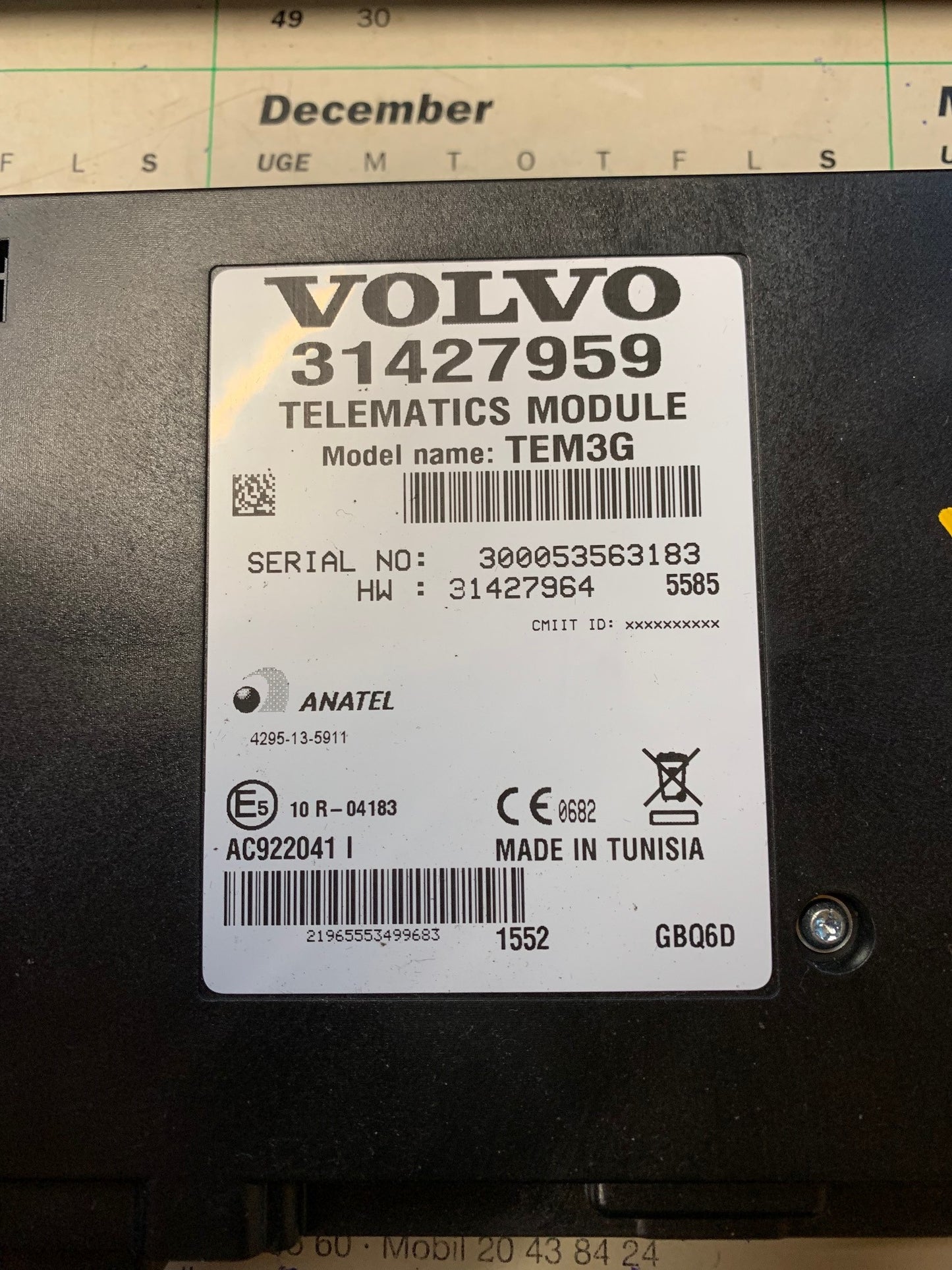 Volvo V70 Relæ Diverse Med OEM Nr. 31427959 Fra Volvo Ophugger