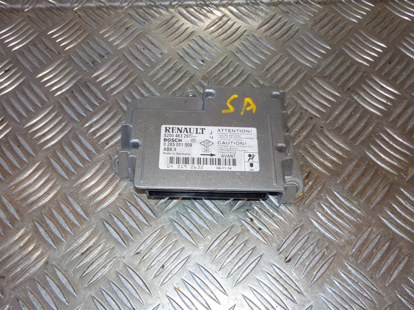 Renault Modus Airbag Elboks Med OEM Nr. 0285001509 Fra Renault Ophugger