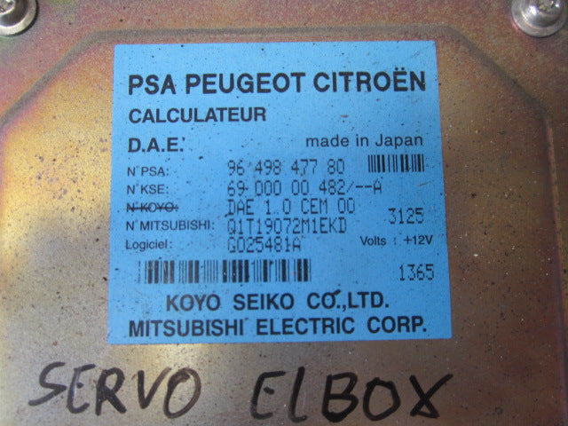Citroen C3 Servo Elboks (Eps) Med OEM Nr. Ophugger Fra Citroen Ophugger