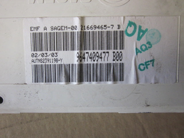 Citroen C3 Radio, Multi Display Med OEM Nr. Ophugger Fra Citroen Ophugger