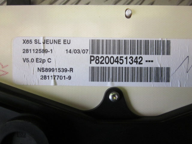 Renault Clio 3 Speedometer - Instrument Med OEM Nr. Ophugger Fra Renault Ophugger