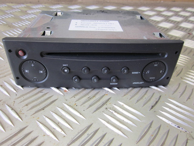 Renault Clio 3 Radio M/Cd Med OEM Nr. Ophugger Fra Renault Ophugger