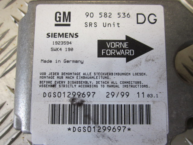 Opel Zafira A Airbag Elboks Med OEM Nr. Ophugger Fra Opel Ophugger