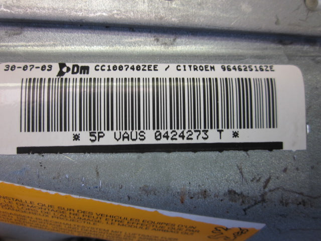 Citroen C2 Airbag Side Med OEM Nr. Ophugger Fra Citroen Ophugger