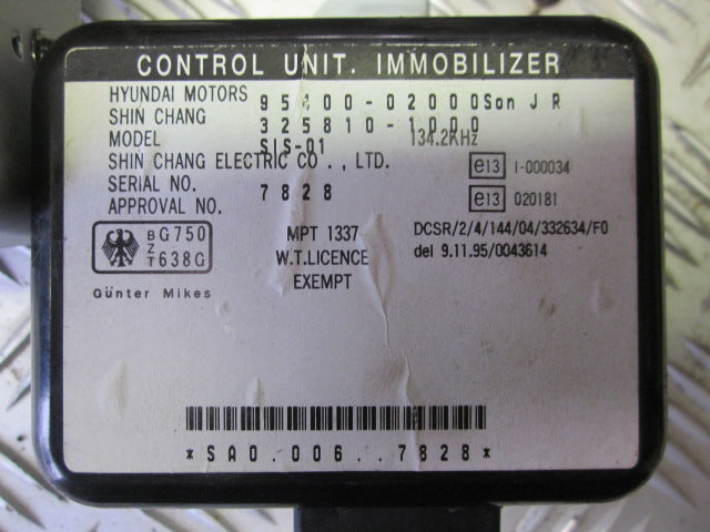 Hyundai Atos Prime Motorstyring - Motorstyreboks - Injection Elboks Med OEM Nr. Ophugger Fra Hyundai Ophugger