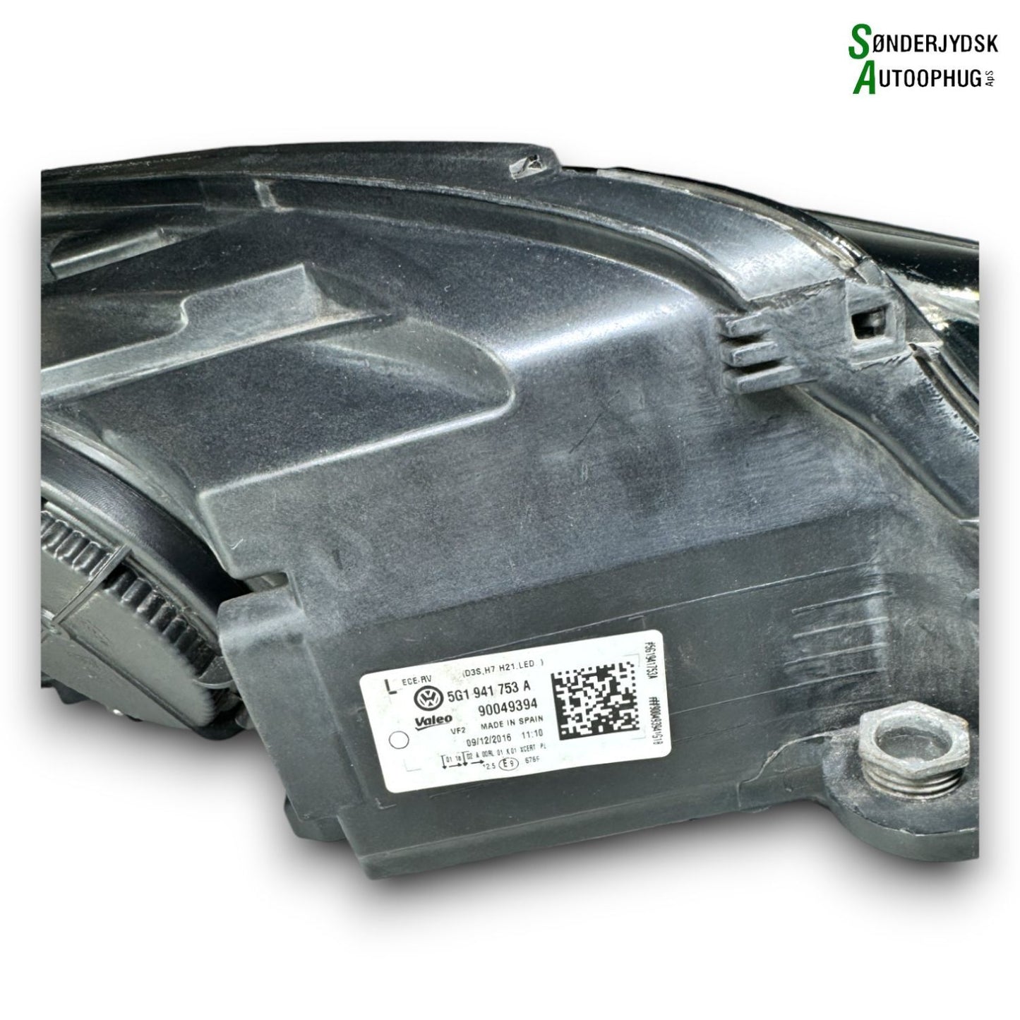 VW Golf 7 AU Forlygte Med OEM Nr. 8K0941597E Fra VW Ophugger